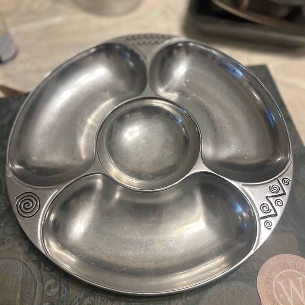 Wilton Armetale Reggae Chip and Dip platter